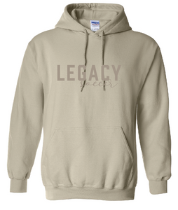 Legacy Soccer cream tonal script - adult