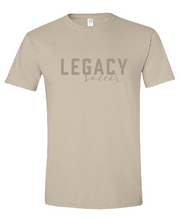 Load image into Gallery viewer, Legacy Soccer cream tonal script - adult