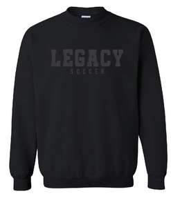 Legacy Soccer Black tonal block- adult